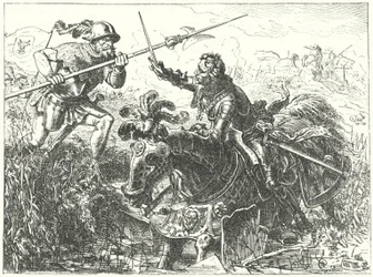 Tod von Karl dem Kühnen, Herzog von Burgund, in der Schlacht bei Nancy