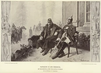 Napoleon III und Bismarck am Morgen nach der Schlacht von Sedan