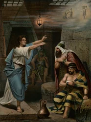 Joseph deutet die Träume seiner Mitgefangenen