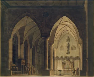 Gotisches Kircheninneres