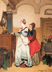 Margaret vor dem Spiegel