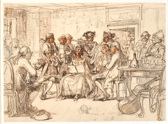 Bellmansches Motiv: Konzert bei "3 Byttor", Fredmans Epistel Nr. 51