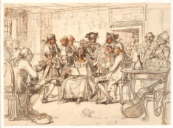 Bellmansches Motiv: Konzert bei "3 Byttor", Fredmans Epistel Nr. 51