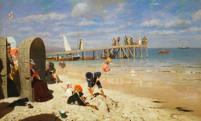 Ein sonniger Tag am Strand