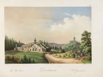 Oscarshal-Gewächshäuser, 1852