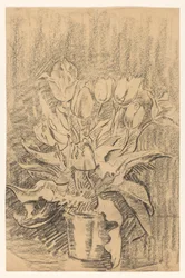 Vase mit Tulpen