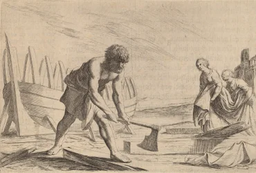 Odysseus auf der Insel der Göttin Kalypso