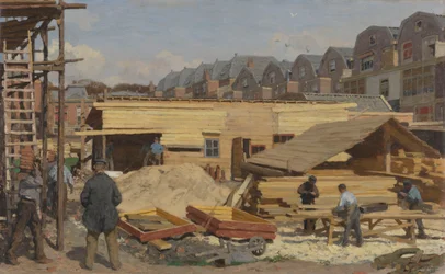 Häuser im Bau, 1895