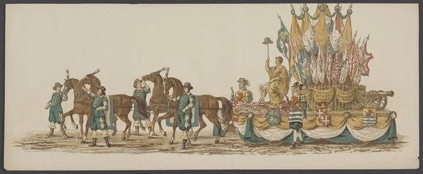 Delfter Umzug von 1862, dritte Gruppe Viertes Lustrum der Königlichen Akademie zu Delft - Ao. 1862 - Kostümierter Umzug (Serientitel)