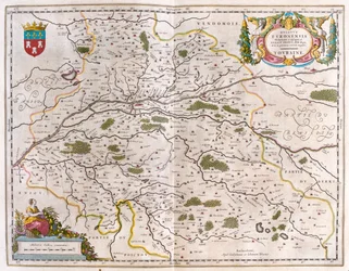 Tal der Loire mit Stadt (Bloise, Amboise) - Touraine, in 