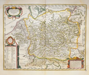 Veteris Germany aus Theatrum Orbis Terrarum von Willem Bleau, Amsterdam