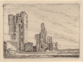 Zwei Ruinen (Huys te Kleef bei Haarlem)