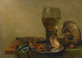 Stillleben mit einer silbernen Tazza
