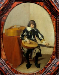 Junger Musiker. Gemälde von Willem Cornelisz Duyster (1600-1635)