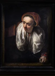 Alte Frau am Fenster