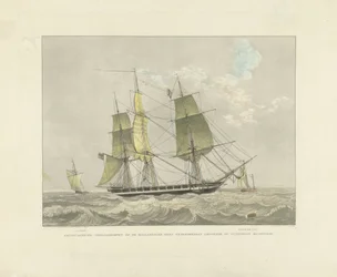 Segelschiff, Schaluppe und Lotsenboot auf dem Wasser