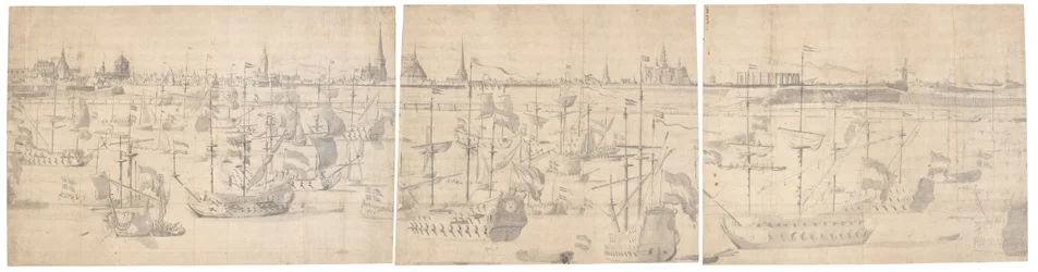 Die holländische Flotte vor Kopenhagen 1658