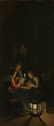 Triptychon: Allegorie der Kunstausbildung