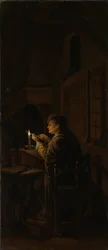 Triptychon: Allegorie der Kunstschulung
