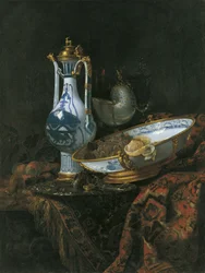 Stillleben mit Nautilus-Pokal