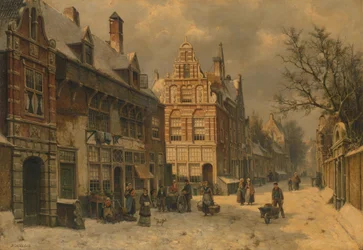 Stadtansicht im Winter