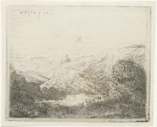 Berglandschaft mit Fluss