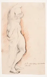 Venus. Antike Statue von rechts gesehen