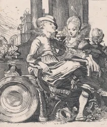 Das verliebte Paar: Lucelle und Ascagnes, 1616