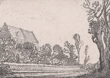 Das Haus mit dem Stufengiebel, aus Verscheyden Landtschapjes Verschiedene kleine Ländereien..., ca. 1616