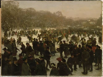 Schlittschuhlaufen im Haagse Bos