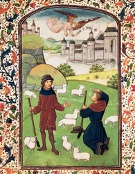 Verkündigung an die Hirten (Miniatur)