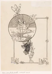 Einbandentwurf für: Knappert, Emilie C., Einblicke in die Pflanzenwelt, 1893