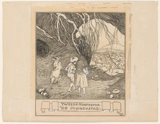 Jozientje und Willy betrachten die Mäusestadt