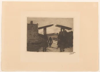 Zugbrücke bei der Zandhoek in Amsterdam