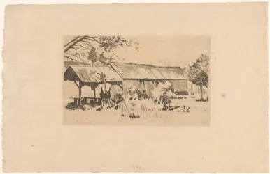 Nebengebäude in der Natur auf Java