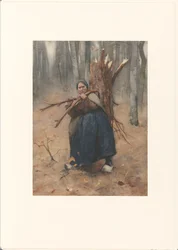Holzsammlerin