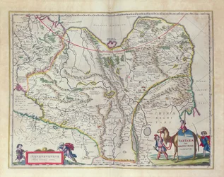 Karte von Sibirien und China aus „Le Théâtre du Monde ou Nouvel Atlas“, 1645