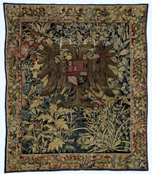 Wandteppich mit dem Wappen von Kaiser Karl V.