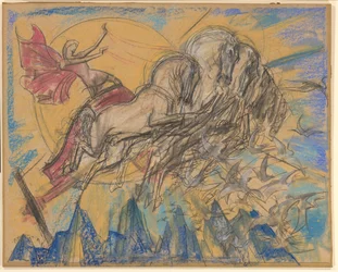 Der Sonnengott Apollo in seinem Wagen