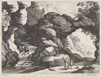Landschaft mit Hagar und Ismael