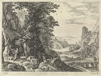 Landschaft mit dem heiligen Hieronymus