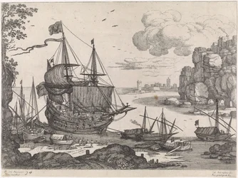 Schiffe in einem Hafen