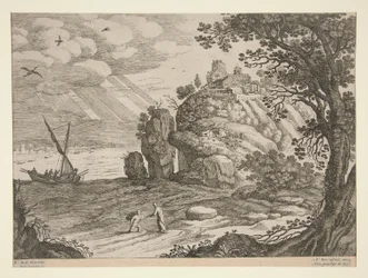 Italienische Landschaften; eine von 30 Platten