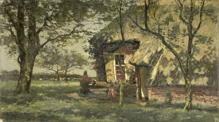Ecke eines Bauernhauses