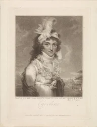 Porträt von Caroline Amalia Elisabeth von Braunschweig-Wolfenbüttel