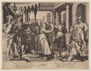 Urteil Salomos, Platte 2 aus Throne der Gerechtigkeit (Thronus Iustitiae)