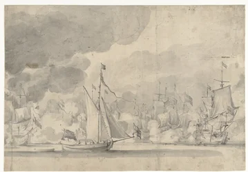 Seeschlacht bei Lowestoft am 13. Juni 1665
