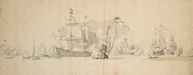 Ein Kriegsrat in der niederländischen Flotte, Mai 1665?, ca. 1665