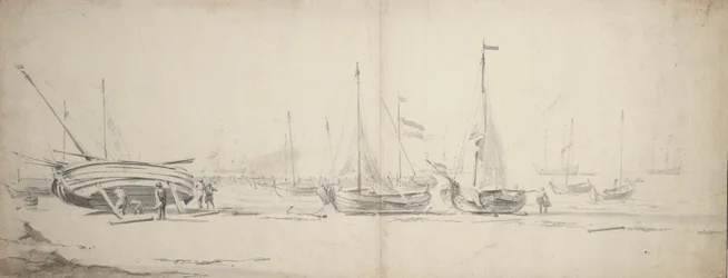 Pinks und Weyshuits an Land gezogen, ca. 1665
