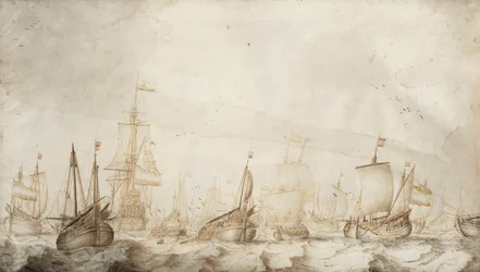 Niederländische Heringsfischereifahrzeuge in der Nordsee